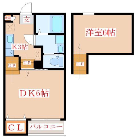 ディアコート川内の間取り