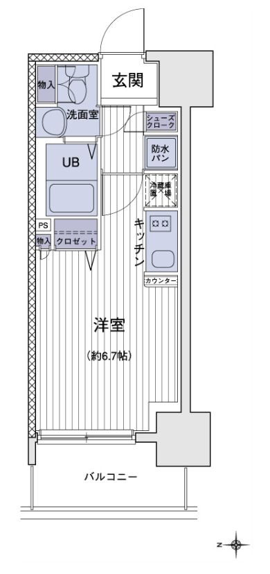 江東区大島のマンションの間取り