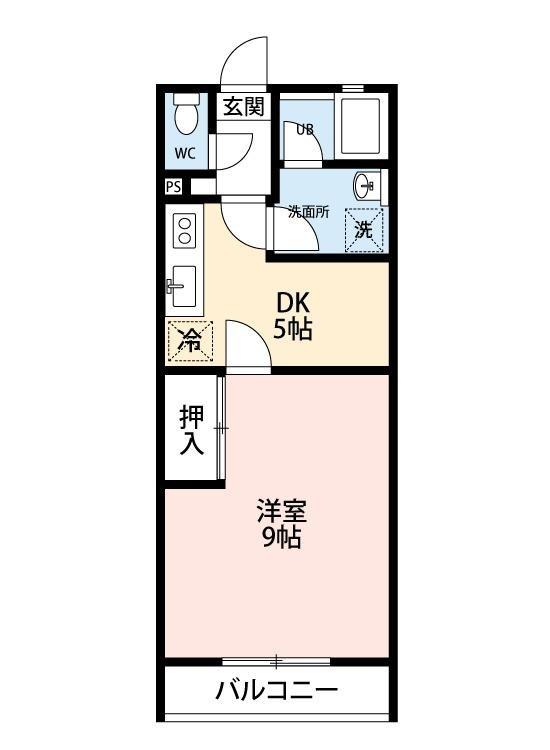 サンプリシテB棟の間取り