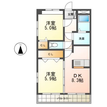 エトワール布袋の間取り