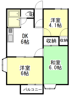 メゾン豊浦Iの間取り