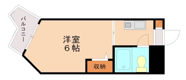 福岡市東区御島崎のマンションの間取り