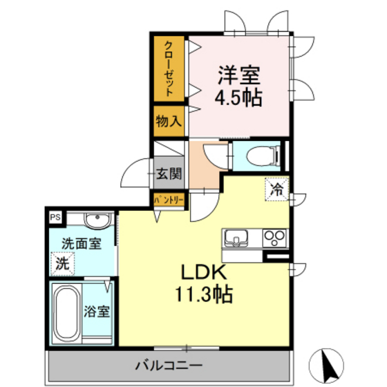 ヴィエント　I棟の間取り