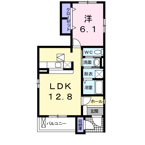 Palette　GardenIの間取り