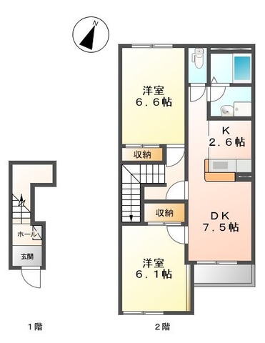 アルシオーネ　壱番館の間取り