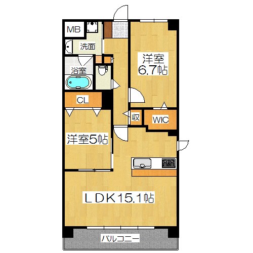 メゾングロリアの間取り