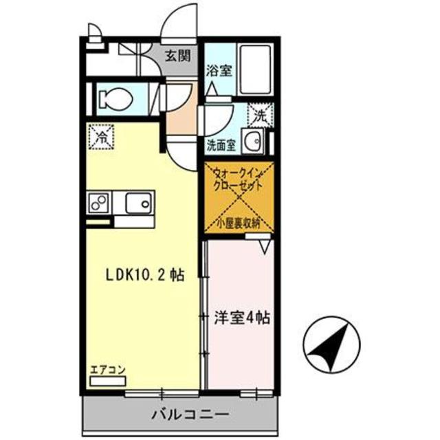 プレミール北信太の間取り