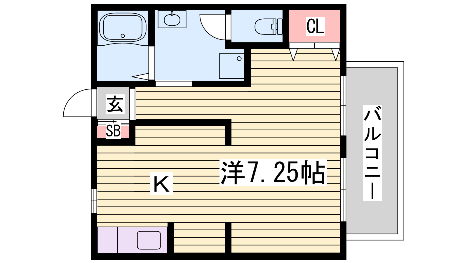 ファミール富永Bの間取り