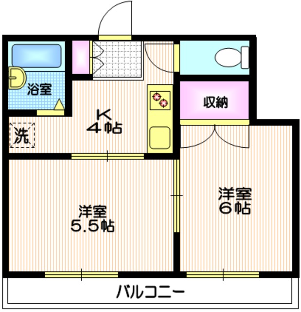 メゾン　ド　パクトーレの間取り