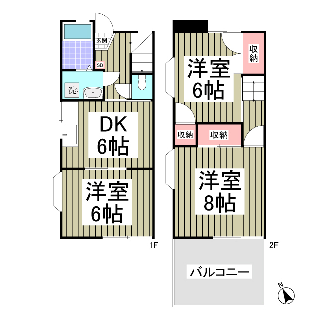 カーサＳ壱番館の間取り