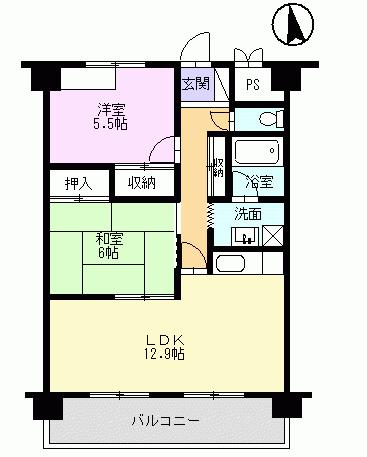 アビタシオン’02の間取り