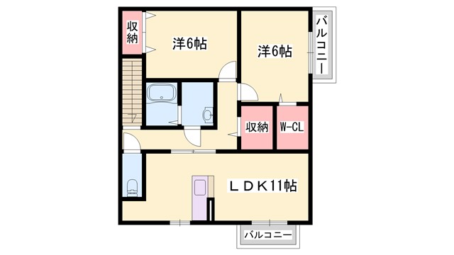 レイクサイド茜が丘の間取り