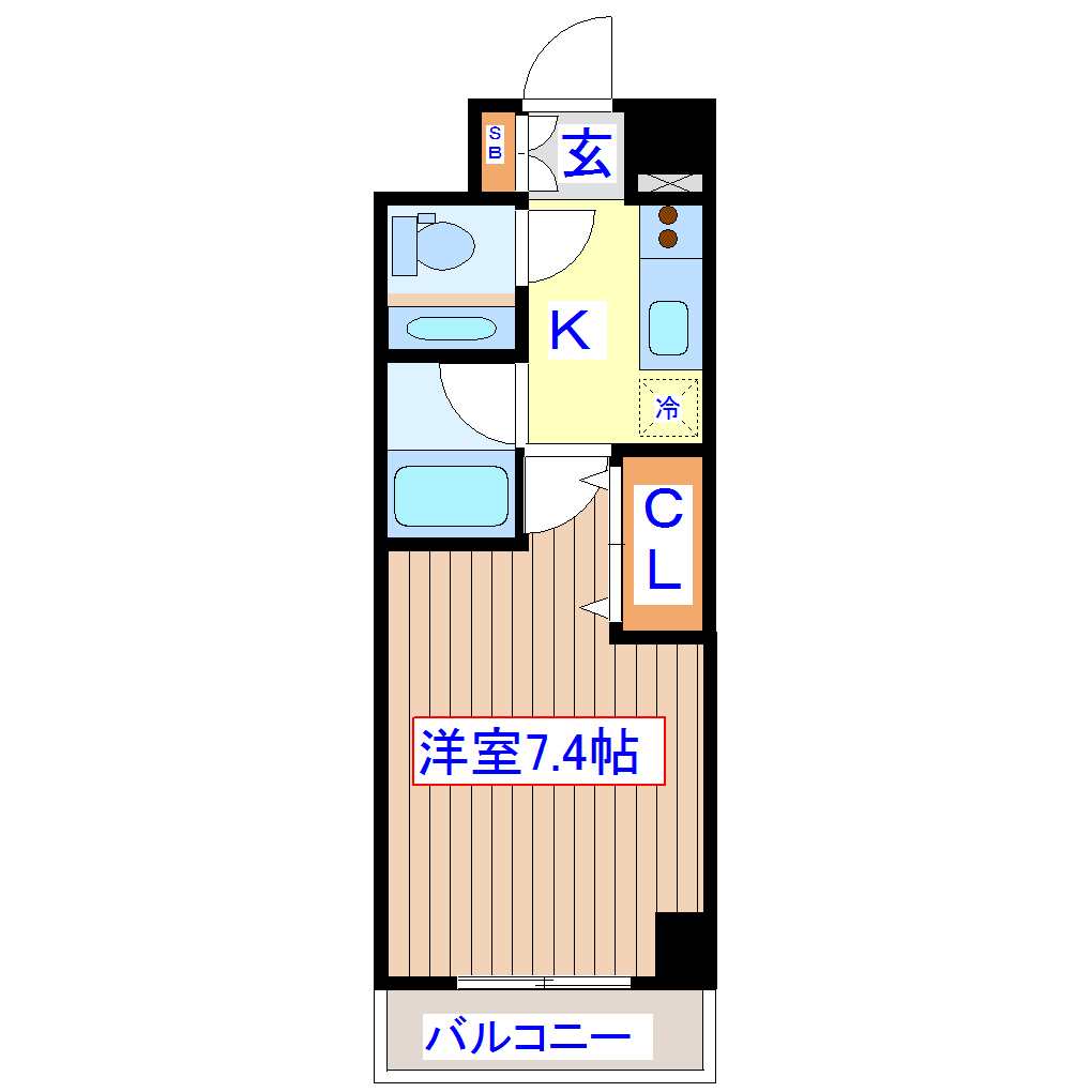 HF愛宕橋レジデンスの間取り