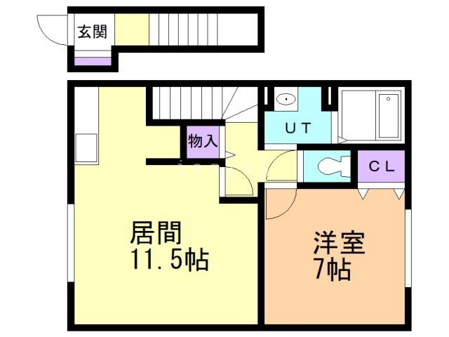 エントピアＡの間取り