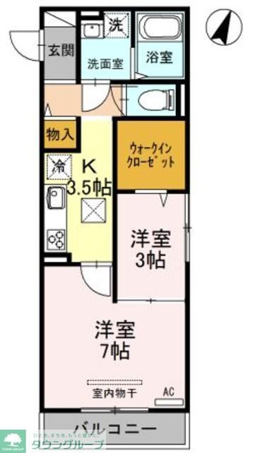 さいたま市大宮区堀の内町のアパートの間取り