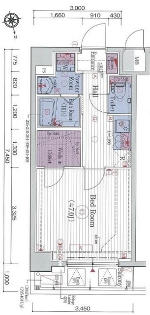 エステムプラザ蒲田TAKARABUNEの間取り