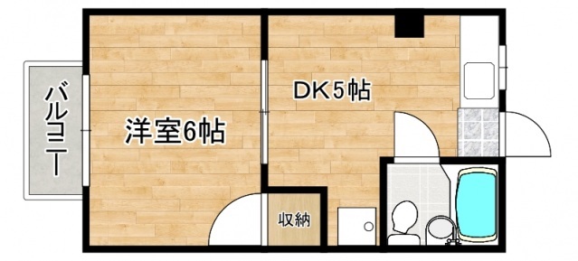 廿日市市峰高のマンションの間取り