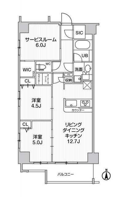 weave place KUNITACHIIの間取り