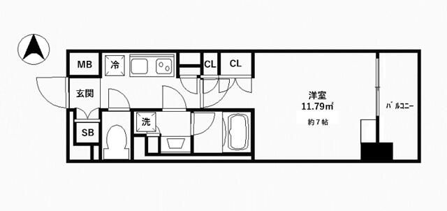 ＴＦレジデンス川崎殿町ＥＡＳＴの間取り