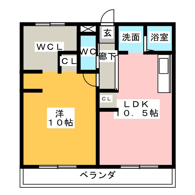 メゾンリリーベルIの間取り