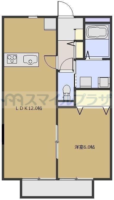 川口市大字木曽呂のアパートの間取り