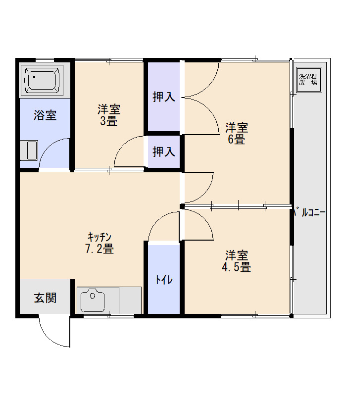 アリュール荘園の間取り