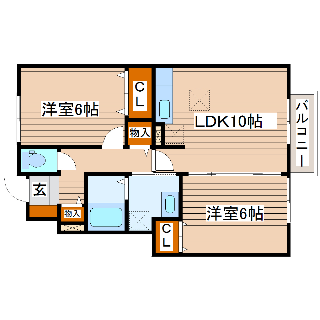 アンビックス利府の間取り