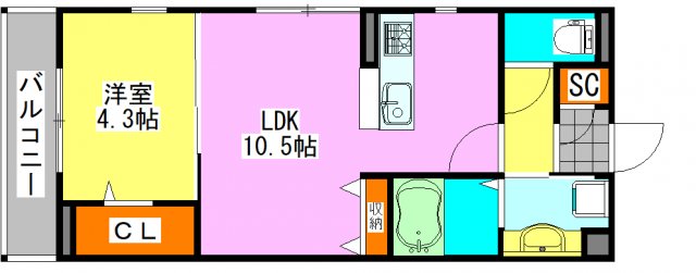 グリーンレジデンス東船橋の間取り