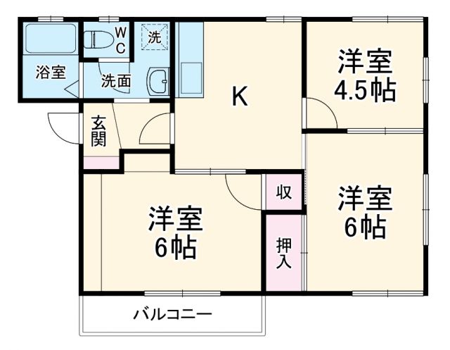 ロイヤルハイツＣの間取り