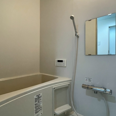 バス・シャワールーム　独立洗面台、朝の身支度には欠かせません