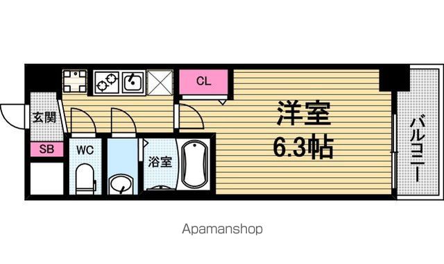 プレサンス大手前ピリオドの間取り写真