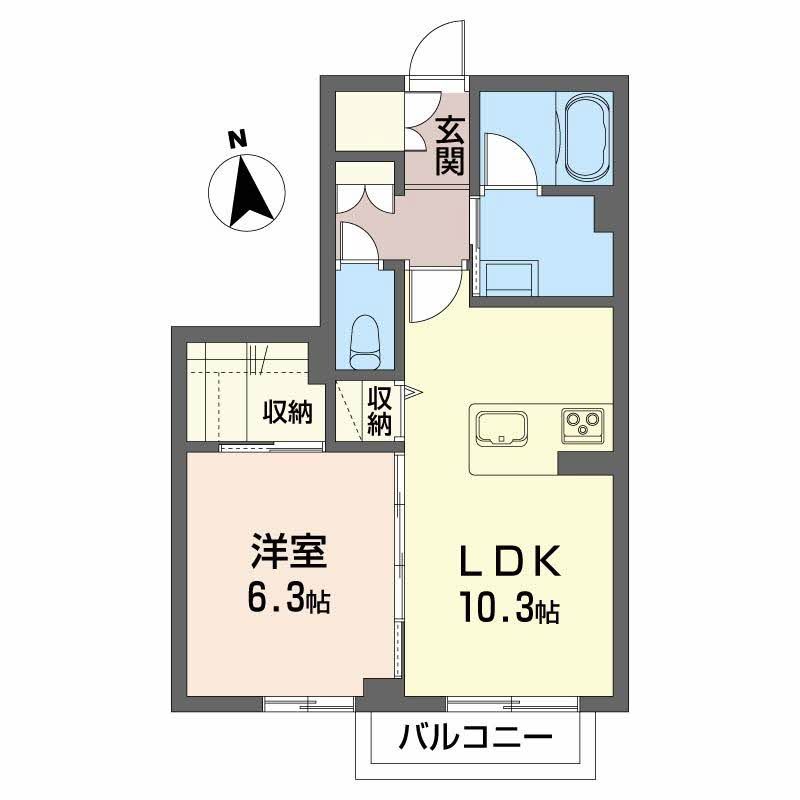 ディアベルジュの間取り写真