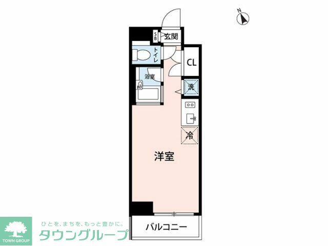 東急池上線 五反田駅 徒歩5分 9階建 築24年の間取り写真