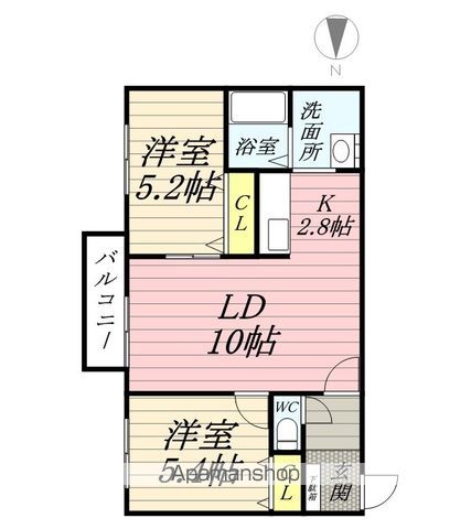 COCOROの間取り写真
