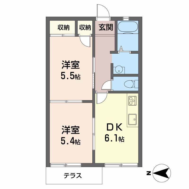 ハイツSQUAREの間取り写真