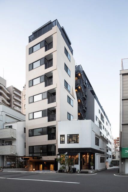建物外観　機能性を追求した、恵比寿、広尾の高級賃貸マンション