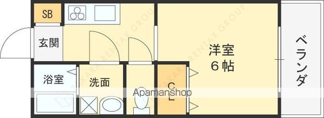 京阪交野線 枚方市駅 徒歩5分 3階建 築12年の間取り写真