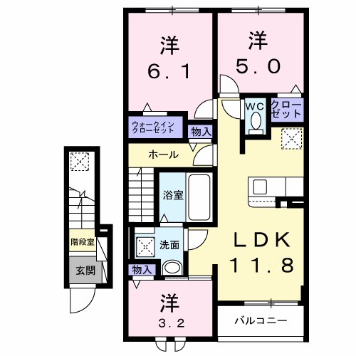 HMハイム高宮南の間取り写真