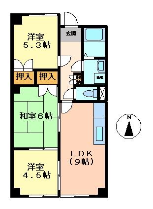 杉山マンションの間取り