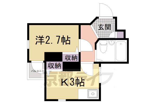 コスモ三条京阪の間取り