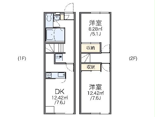 レオパレス長岡の間取り