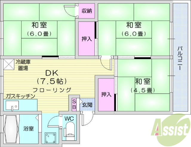 第一飯田コーポ_間取り_0