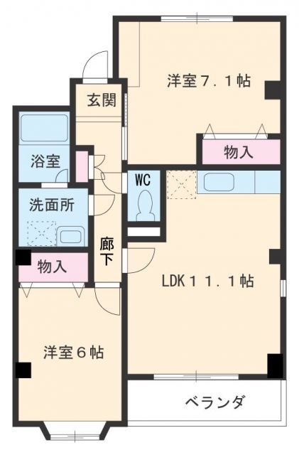 名古屋市千種区京命のマンションの間取り