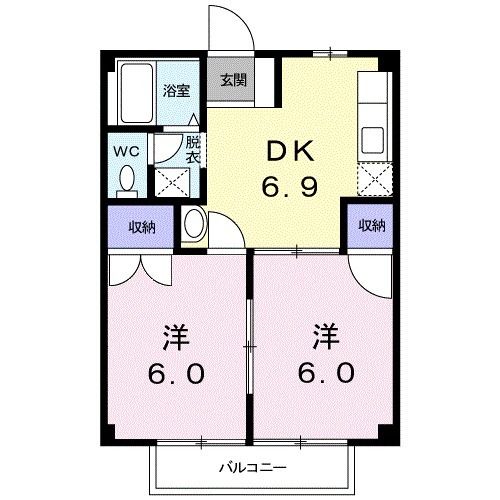 ニューシティ一森　IIの間取り