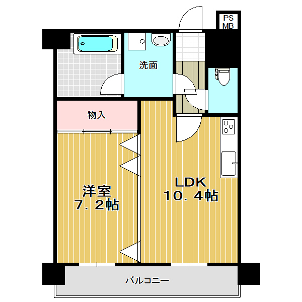 奥江ビルガーデングレースの間取り