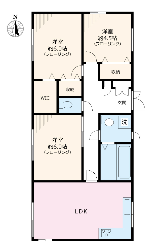 三国ハイツの間取り