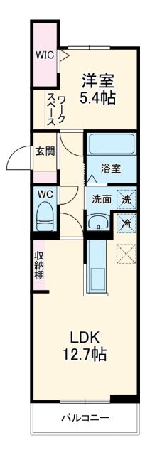 名古屋市瑞穂区中根町のアパートの間取り