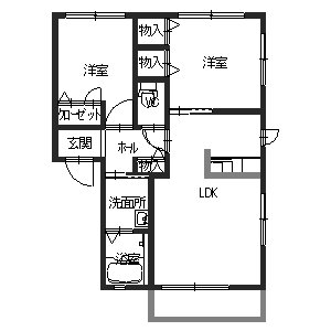 パレスデュオ・照の間取り