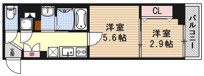 ファーストフィオーレ京都西陣の間取り