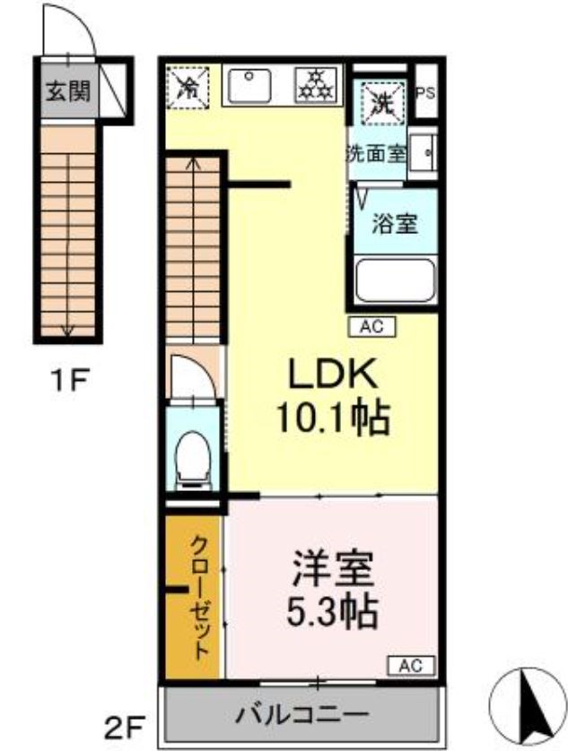 グラナーデ成城学園前Bの間取り